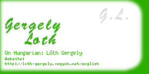 gergely loth business card
